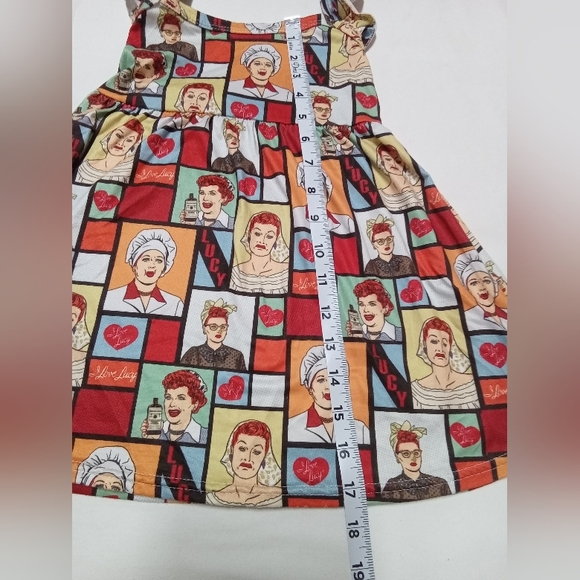 Unique I LOVE LUCY Print Girls Dress Size 2 T - Picture 6 of 8